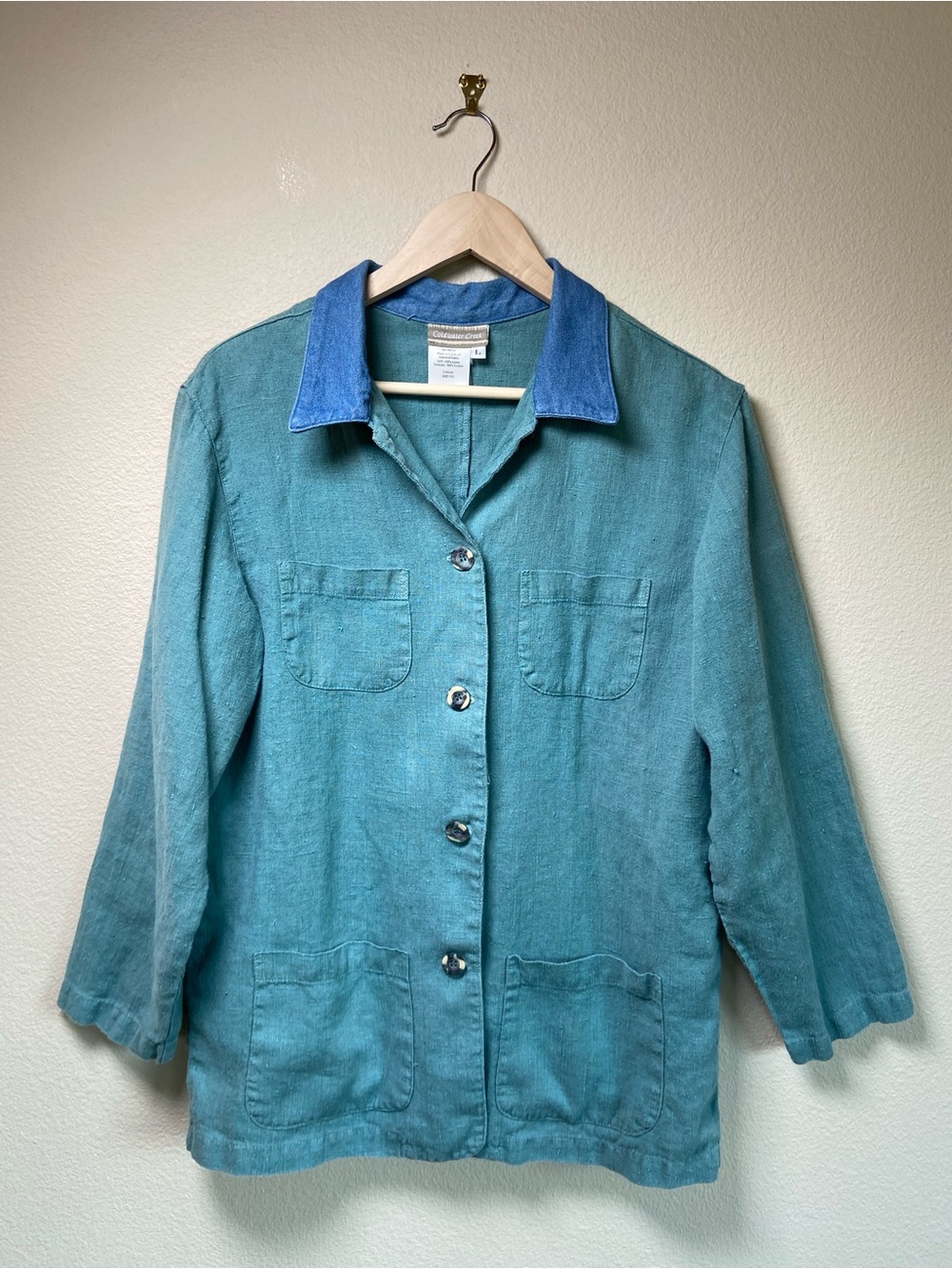 Vintage Linen Coldwater Creek Chore Coat